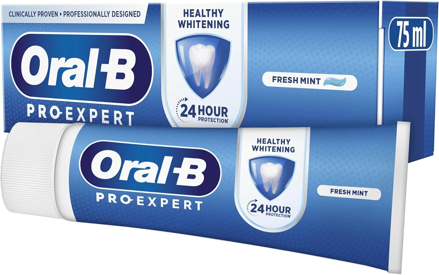 خمیر دندان سفید کننده و محافظ دندان Oral-B Pro-Expert حجم 900 میلی لیتر (12 عدد 75 میلی لیتری)