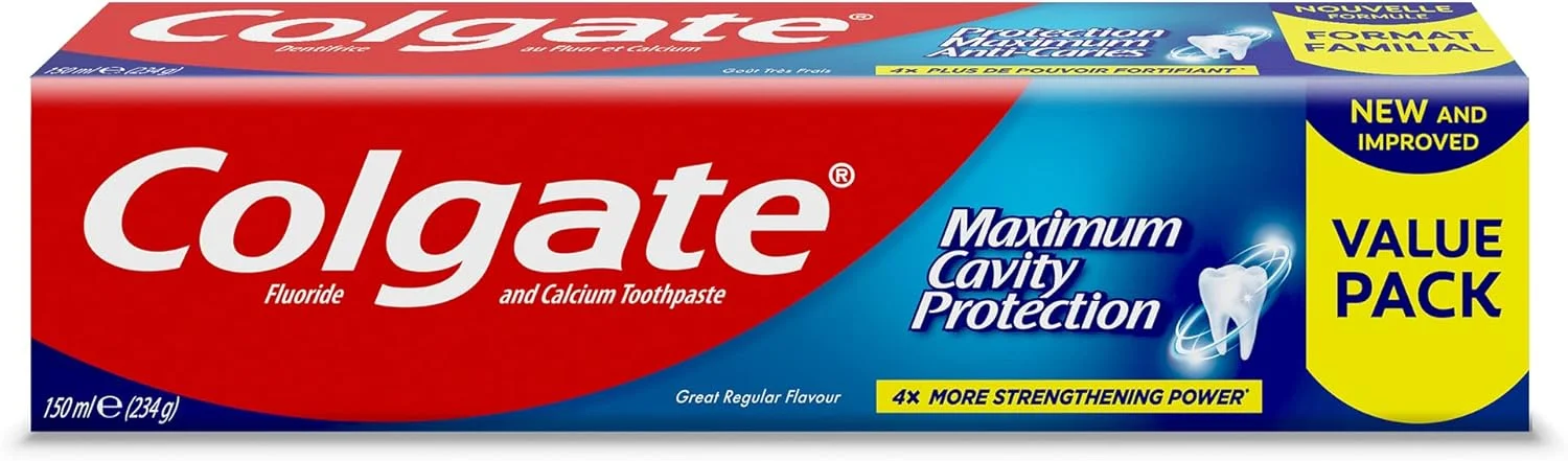 خمیر دندان کلگیت محافظت حداکثری از پوسیدگی با طعم عالی و معمولی 150 میلی لیتر