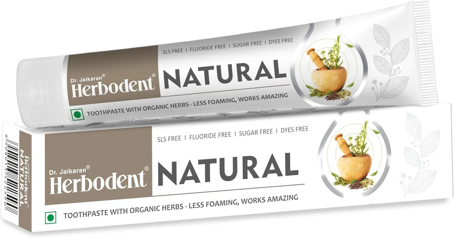 خمیر دندان طبیعی - بسته 100 گرمی تکی | کف کنندگی کمتر، عملکرد شگفت انگیز | بدون SLS | بدون فلوراید | خمیر دندان گیاهی با عصاره چریش، میخک و گیاهان دیگر