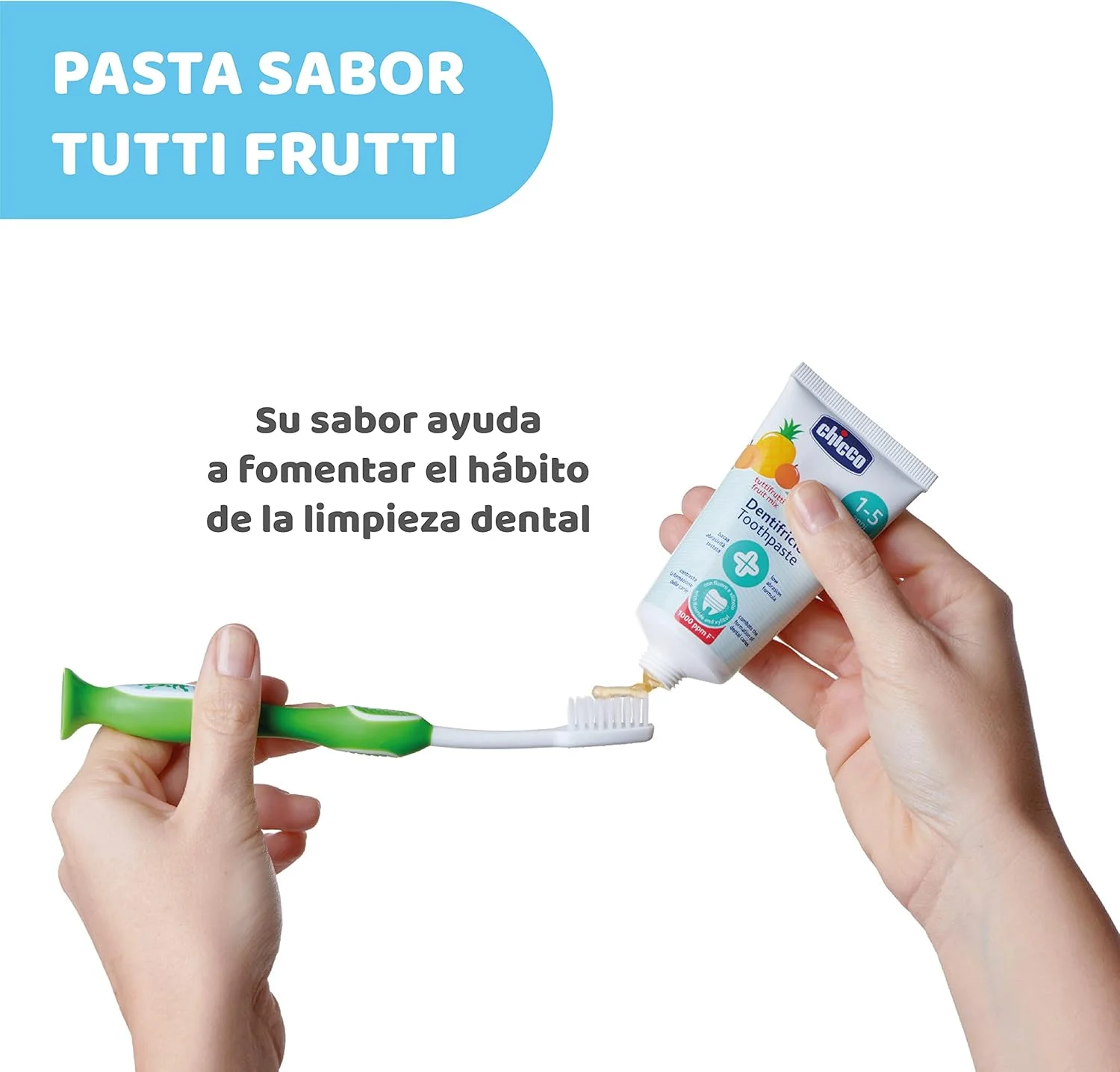 خمیر دندان کودک چیکو با طعم میوه، مناسب 1 تا 5 سال، یک عدد