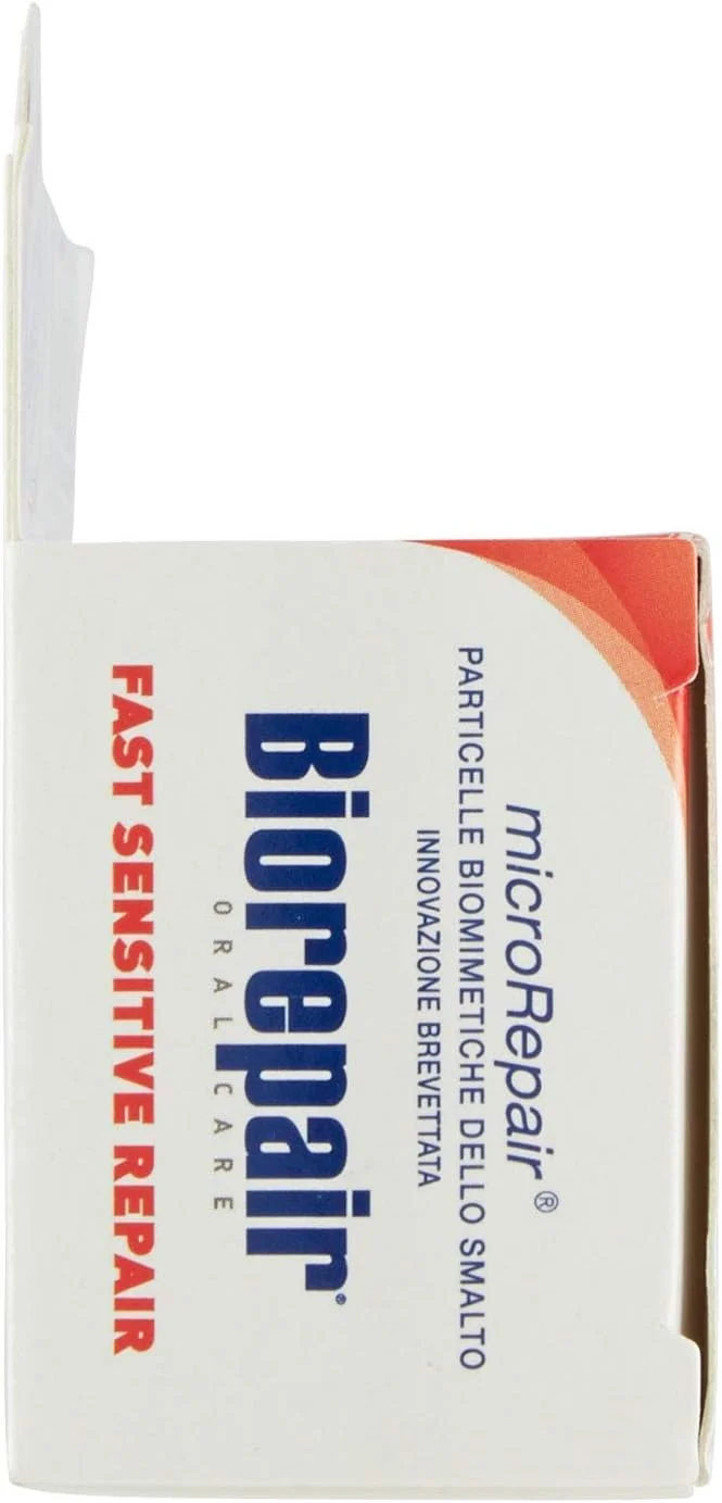 خمیر دندان "ترمیم سریع دندان های حساس" بایوریپیر با microRepair، فرمول جدید - تیوب 75 میلی لیتری [وارداتی از ایتالیا]