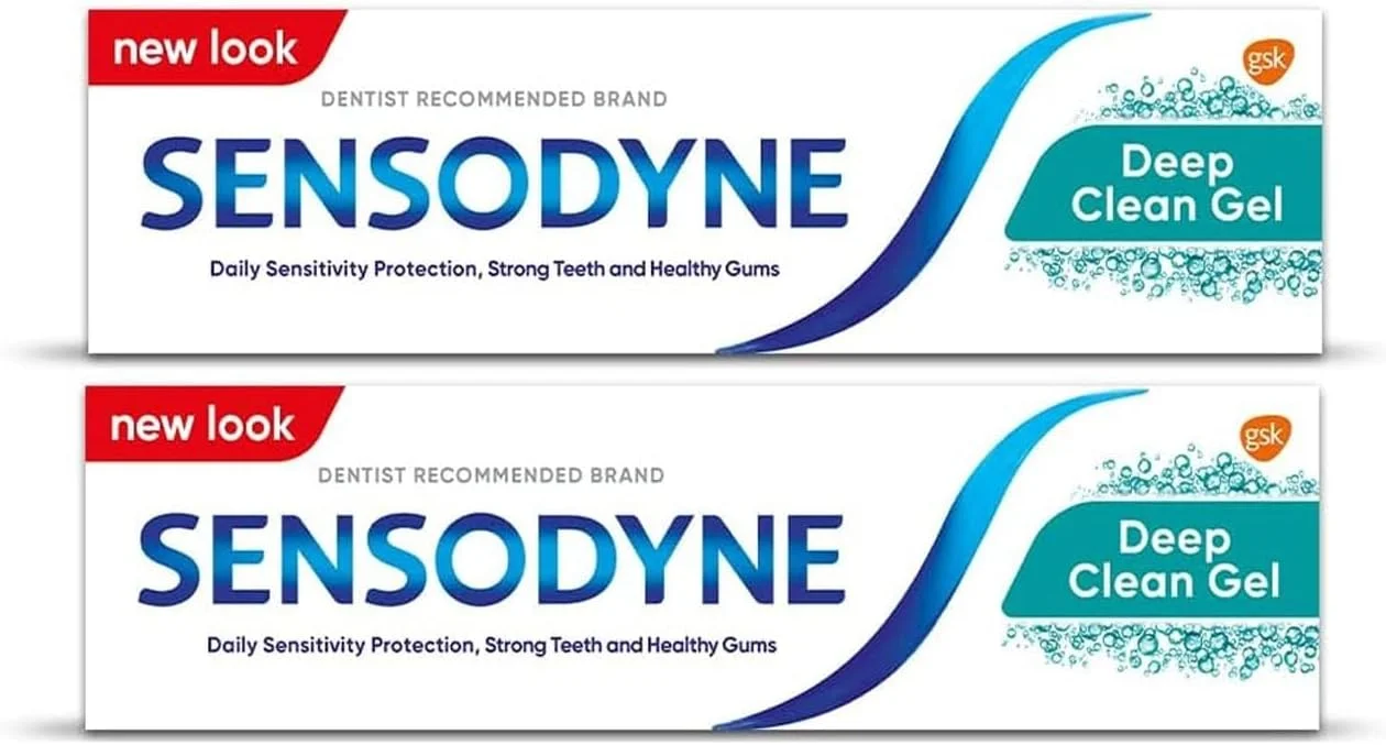 خمیر دندان ژلی سنسوداین Deep Clean حجم 75 میلی لیتر (بسته 2 عددی)