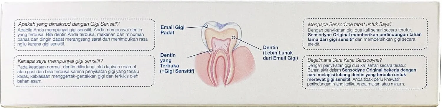 خمیر دندان سنسوداین طعم اورجینال، 100 گرم - تسکین دهنده و محافظت روزانه برای دندان های حساس