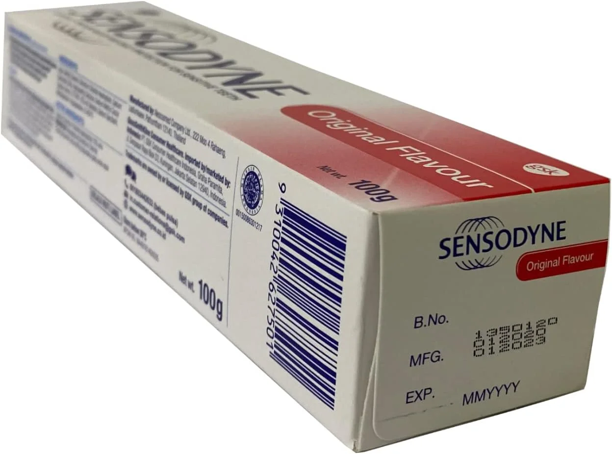 خمیر دندان سنسوداین طعم اورجینال، 100 گرم - تسکین دهنده و محافظت روزانه برای دندان های حساس