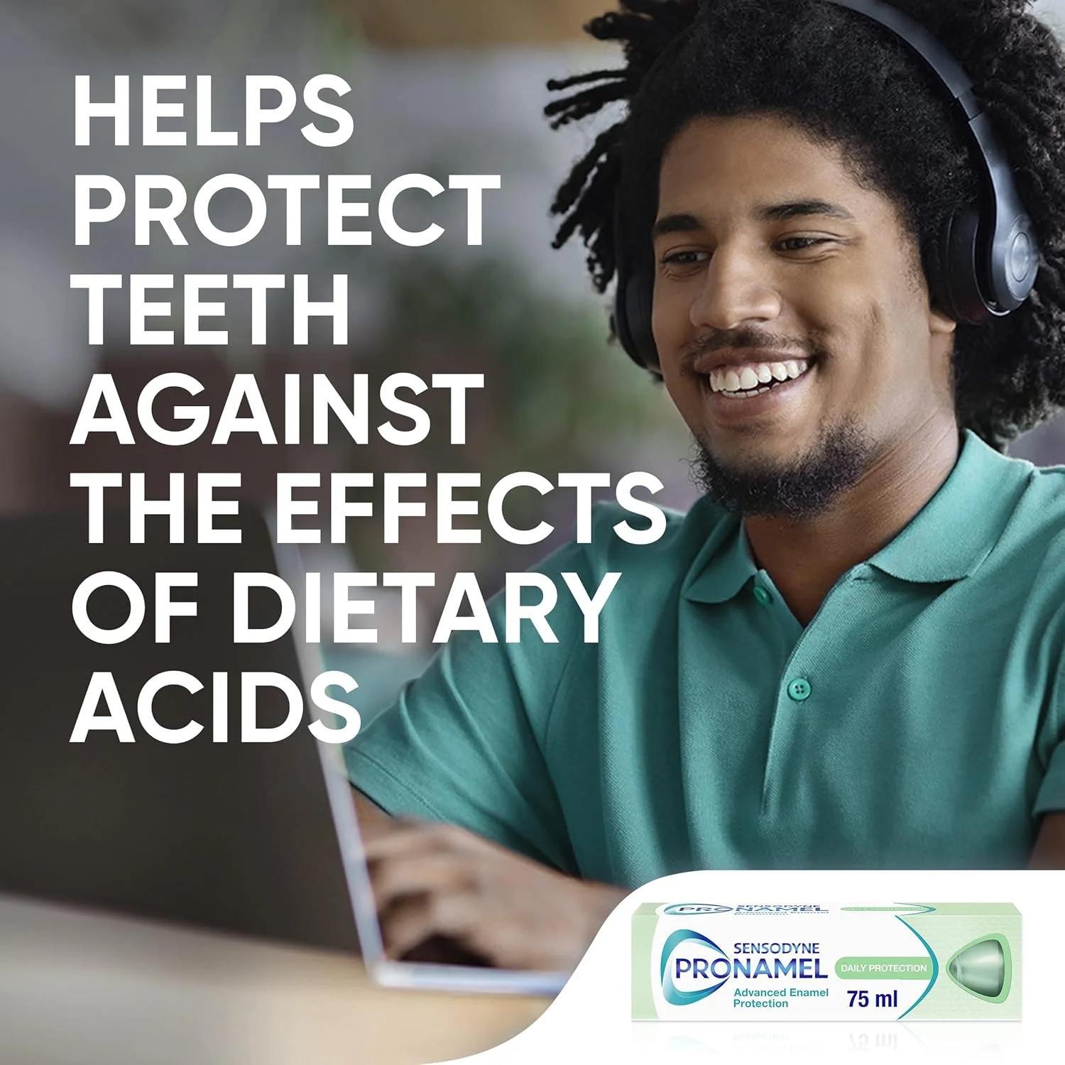 خمیر دندان سنسوداین پرونامل محافظت روزانه، خمیر دندان فلوراید مراقبت از مینای دندان، طعم نعناع، 75 میلی لیتر