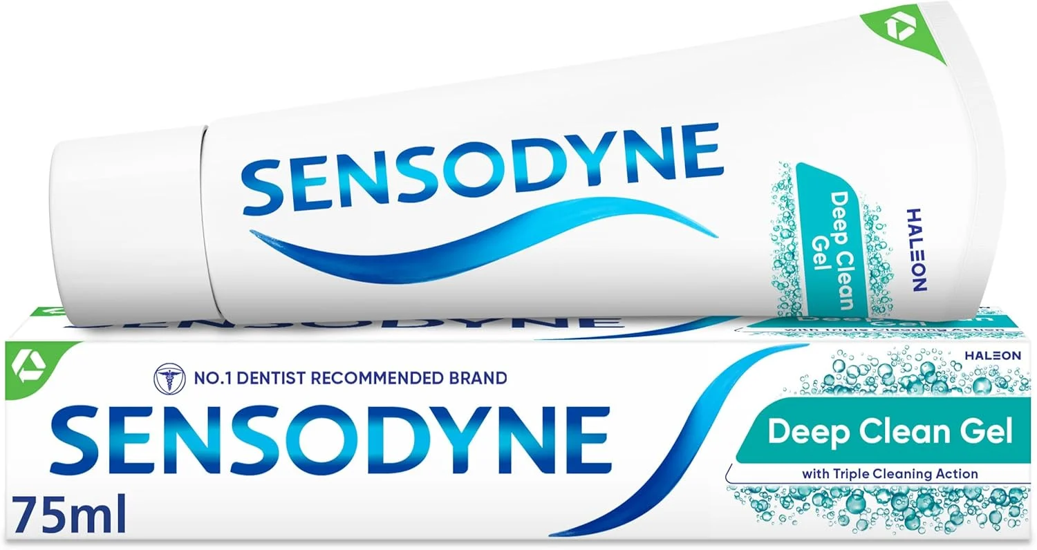 خمیر دندان سنسوداین مراقبت روزانه، ژل تمیز کننده عمیق، خمیر دندان برای دندان های حساس، 75 میلی لیتر