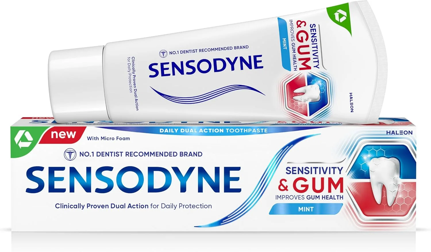 خمیر دندان سنسوداین مخصوص دندان های حساس و لثه، سفید کننده، 75 میلی لیتر