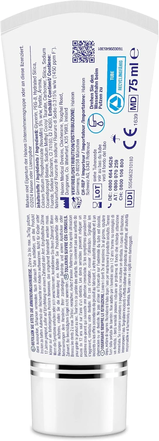 خمیر دندان ترمیم کننده دندان های حساس سنسوداین کلینیکال با 5% نوا مین، برای تسکین طولانی مدت، 3 عدد 75 میلی لیتر