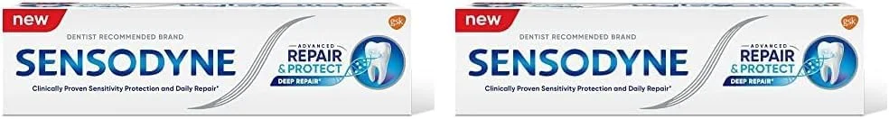 خمیر دندان ترمیم و محافظت پیشرفته سنسوداین 75 میلی لیتر (بسته 2 عددی)