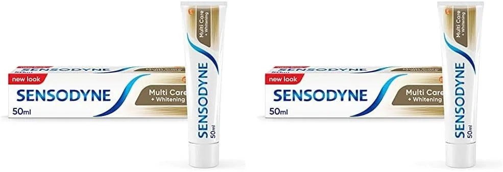 خمیر دندان سنسوداین Multi Care Plus سفید کننده 50 میلی لیتر (بسته 2 عددی)