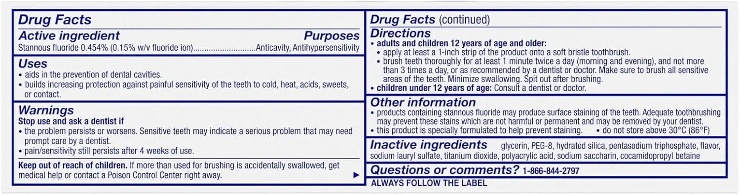 خمیر دندان سنسوداین تسکین سریع برای دندان های حساس، نعنایی حاوی فلوراید، خمیر دندان بزرگسالان برای دندان ها و لثه های دردناک، محافظت طولانی مدت، 96 گرم (بسته 3 عددی)