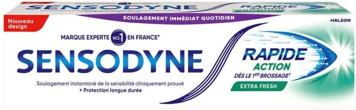 خمیر دندان سنسوداین - عملکرد سریع، فوق العاده با طراوت، برای دندان های حساس، محافظت طولانی مدت، نعناع تازه - 75 میلی لیتر