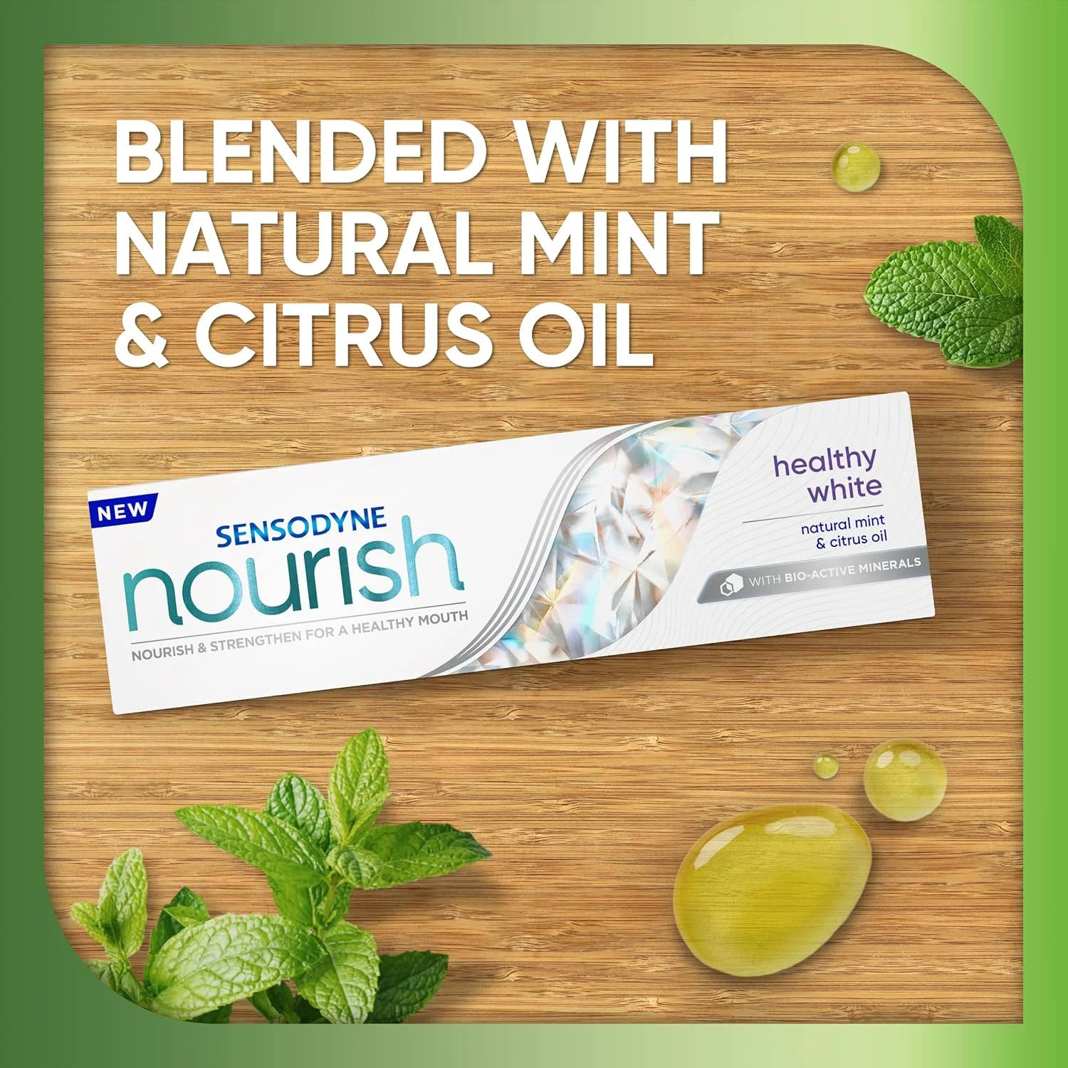 خمیر دندان سنسوداین Nourish Healthy White، خمیر دندان سفید کننده دندان، نعناع و عصاره آلوئه ورا، 75 میلی لیتر خمیر دندان سنسوداین Nourish Healthy White، خمیر دندان سفید کننده دندان، نعناع و عصاره آلوئه ورا، 75 میلی لیتر