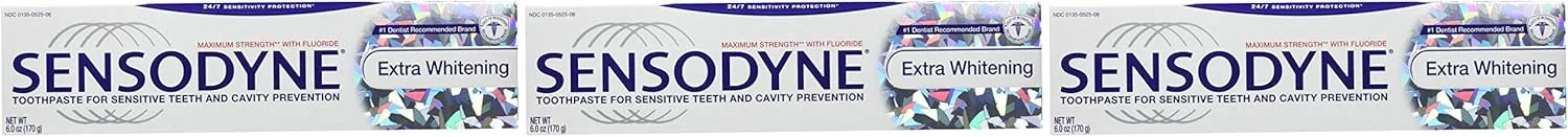 خمیر دندان سنسوداین سفید کننده اضافی، 170 گرم