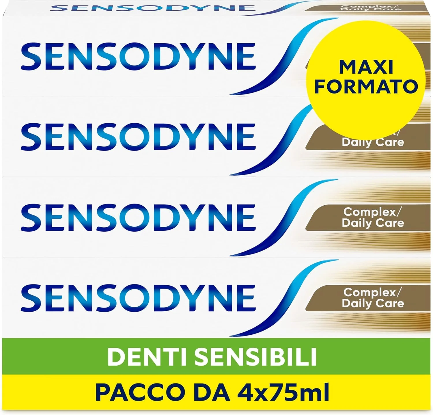 خمیر دندان سنسوداین، دندان های حساس، محافظت در برابر پوسیدگی، فرمت بزرگ 4 x 75 میلی لیتر، نعناع