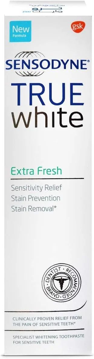 خمیر دندان سفید کننده مخصوص دندان های حساس سنسوداین، فوق العاده تازه، ۷۵ میلی لیتر خمیر دندان سفید کننده مخصوص دندان های حساس سنسوداین، فوق العاده تازه، ۷۵ میلی لیتر