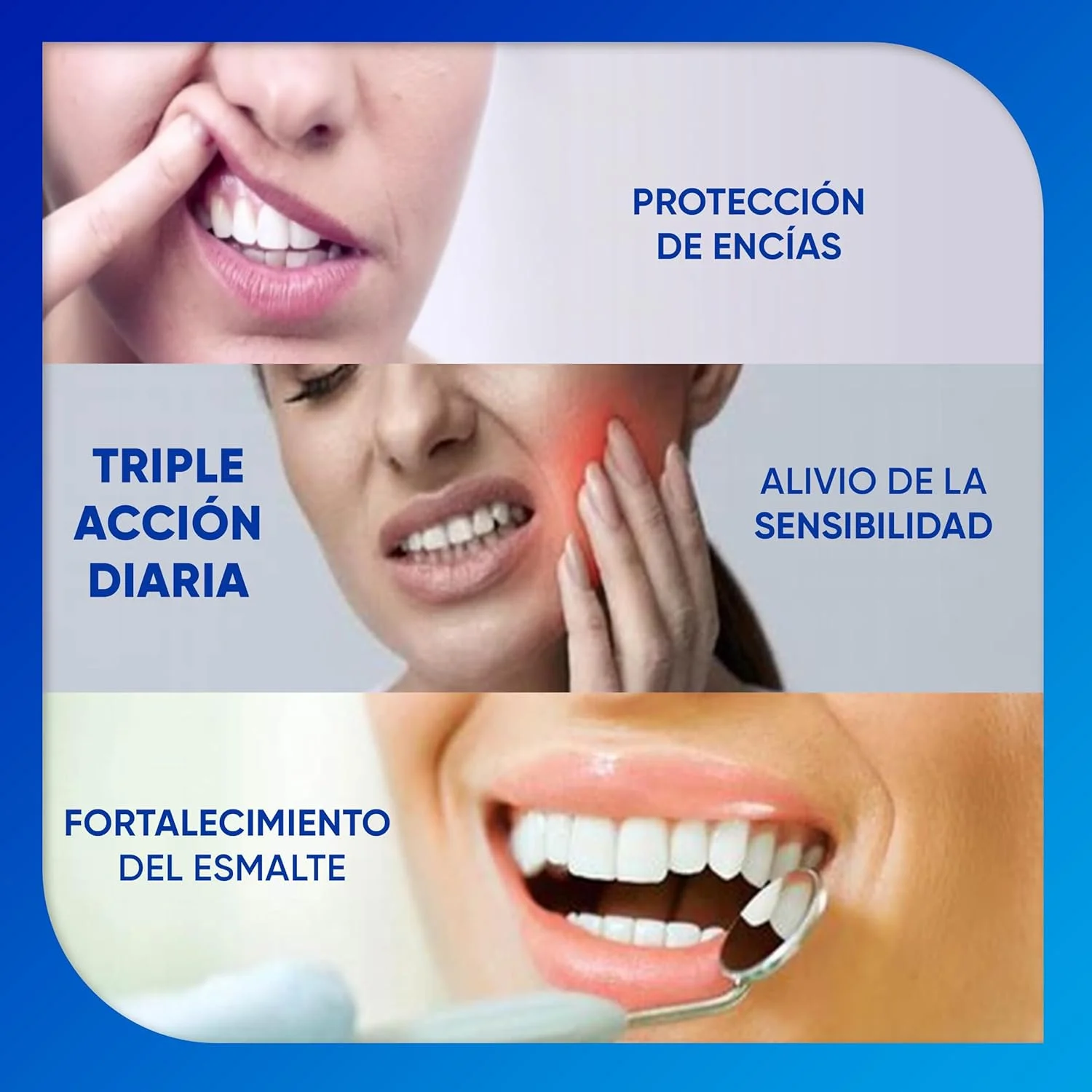 خمیر دندان سنسوداین محافظت فعال لثه و دندان های حساس حاوی فلوراید، تسکین دندان های حساس و بهبود سلامت لثه، بسته 4 عددی 75 میلی لیتری