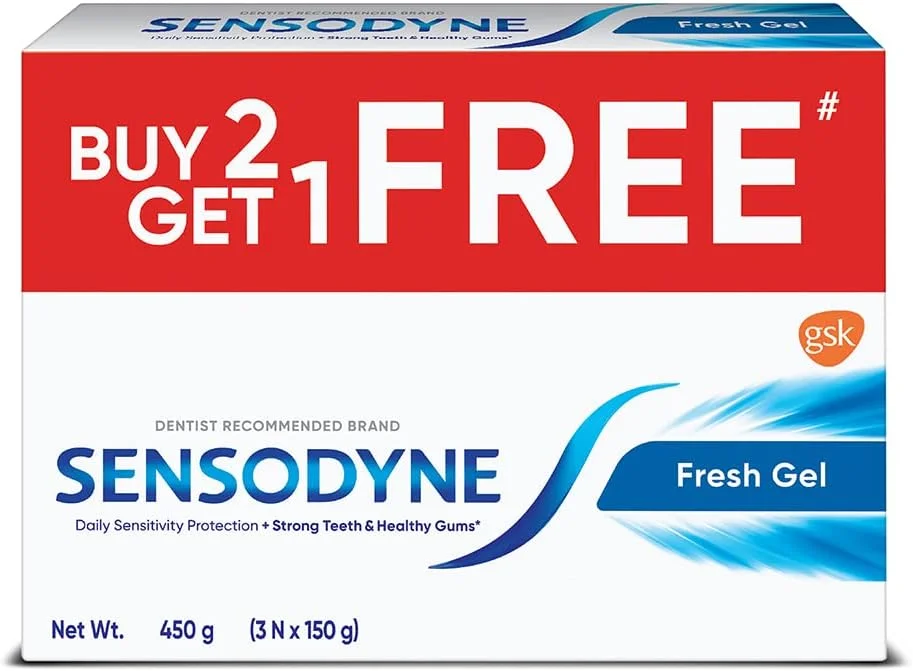 خمیر دندان مخصوص دندان های حساس سنسوداین - 150 گرم (ژل طراوت بخش)