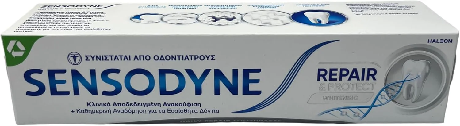 خمیر دندان سفید کننده و محافظت کننده سنسوداین، 75 میلی لیتر (بسته 6 عددی)