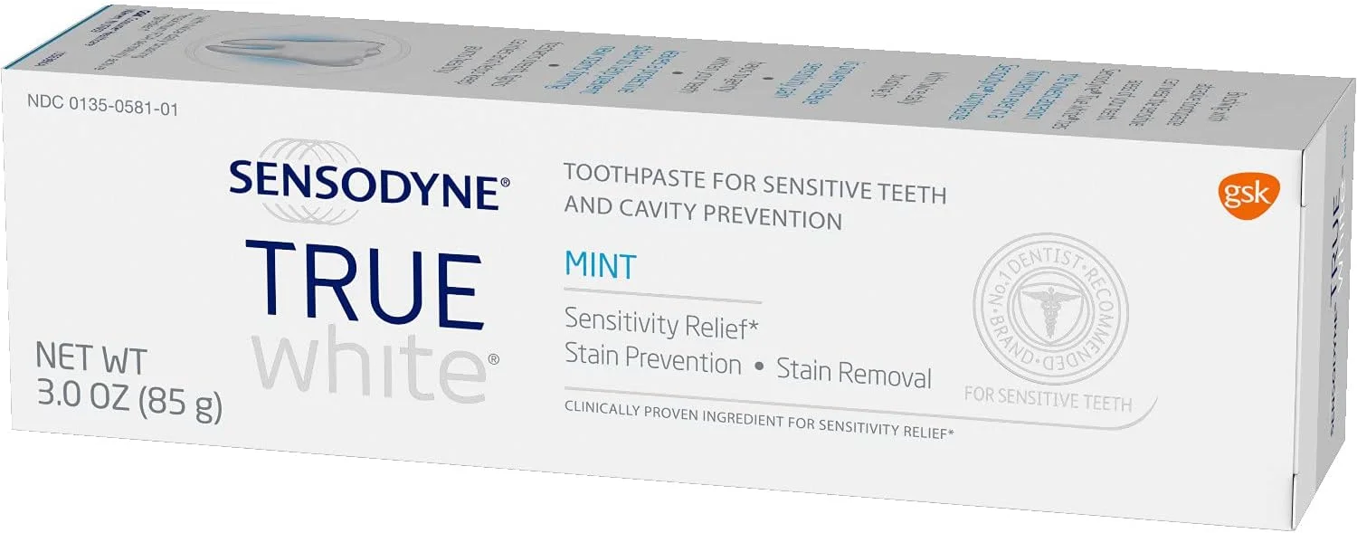 خمیر دندان سنسوداین True White حاوی فلوراید برای دندان های حساس با طعم نعناع - 85 گرم، بسته 6 عددی خمیر دندان سنسوداین True White حاوی فلوراید برای دندان های حساس با طعم نعناع - 85 گرم، بسته 6 عددی