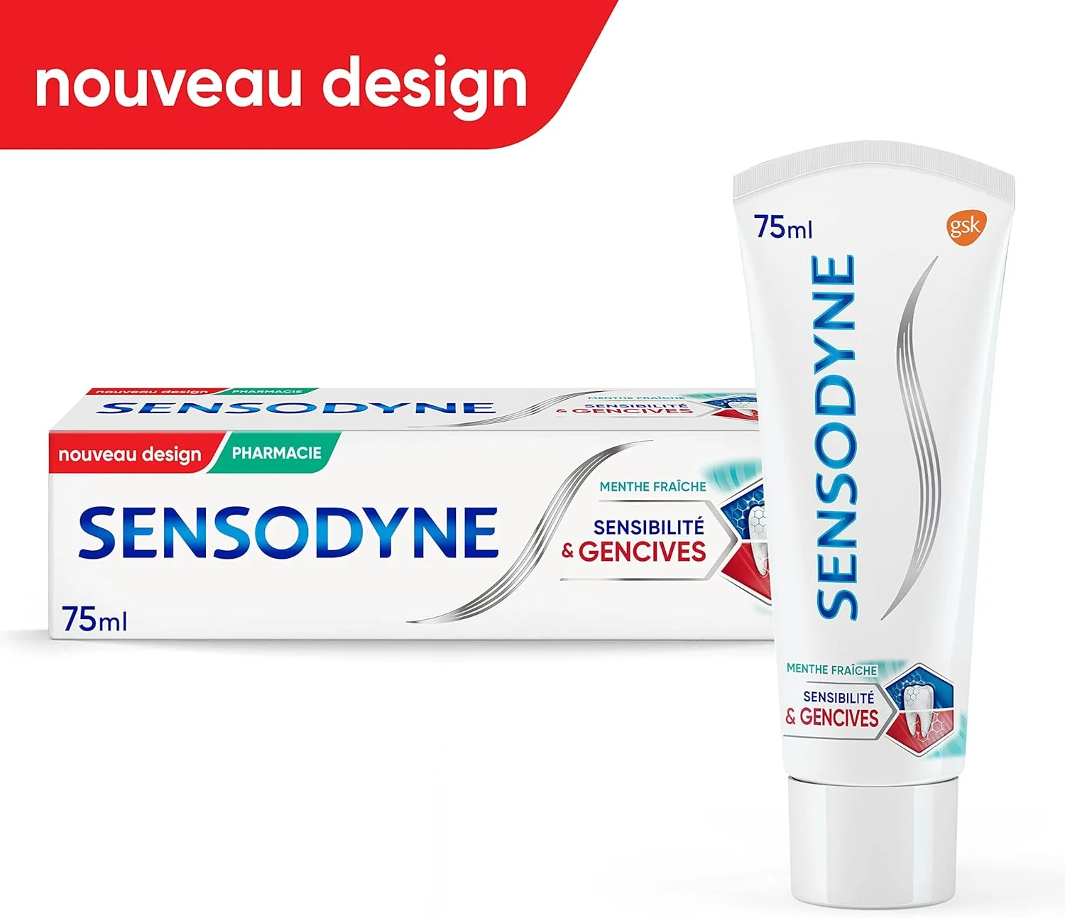 خمیر دندان سنسوداین برای دندان های حساس و لثه با طعم نعناع تازه بسته 2 عددی 75 میلی لیتری خمیر دندان سنسوداین برای دندان های حساس و لثه با طعم نعناع تازه بسته 2 عددی 75 میلی لیتری