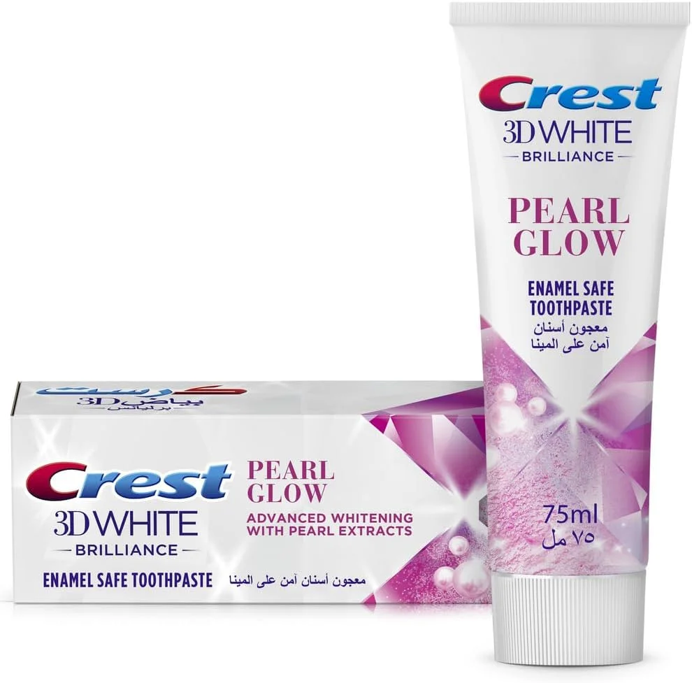 خمیر دندان سفید کننده مرواریدی Crest 3D White Brilliance، ۷۵ میلی لیتر