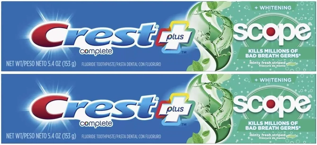 خمیر دندان کرست P&G، طعم نعناع خنک (بسته 2 عددی)