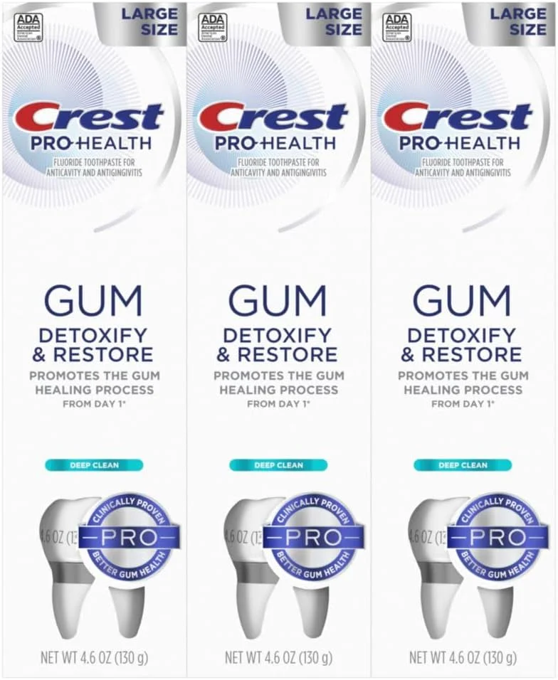 خمیر دندان پاک کننده عمیق و ترمیم کننده لثه کرست پرو-هلث، 130 گرم (بسته 3 عددی)، خمیر دندان کرست، ضد پوسیدگی، خمیر دندان فلوراید ضد باکتری، از نظر بالینی ثابت شده، محافظت از لثه و مینای دندان خمیر دندان پاک کننده عمیق و ترمیم کننده لثه کرست پرو-هلث، 130 گرم (بسته 3 عددی)، خمیر دندان کرست، ضد پوسیدگی، خمیر دندان فلوراید ضد باکتری، از نظر بالینی ثابت شده، محافظت از لثه و مینای دندان