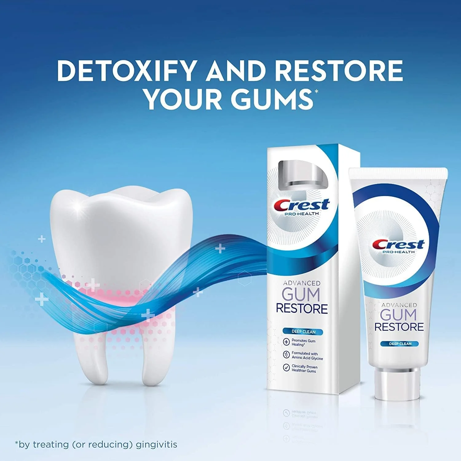 خمیر دندان ترمیم کننده لثه کرست Pro-Health Advanced، پاک کننده عمیق 104 گرم (بسته 3 عددی)