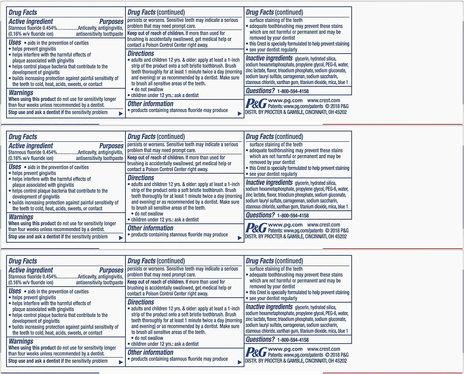 خمیر دندان محافظ لثه پیشرفته کرست پرو-هلث، 144 گرم، بسته 3 عددی خمیر دندان محافظ لثه پیشرفته کرست پرو-هلث، 144 گرم، بسته 3 عددی