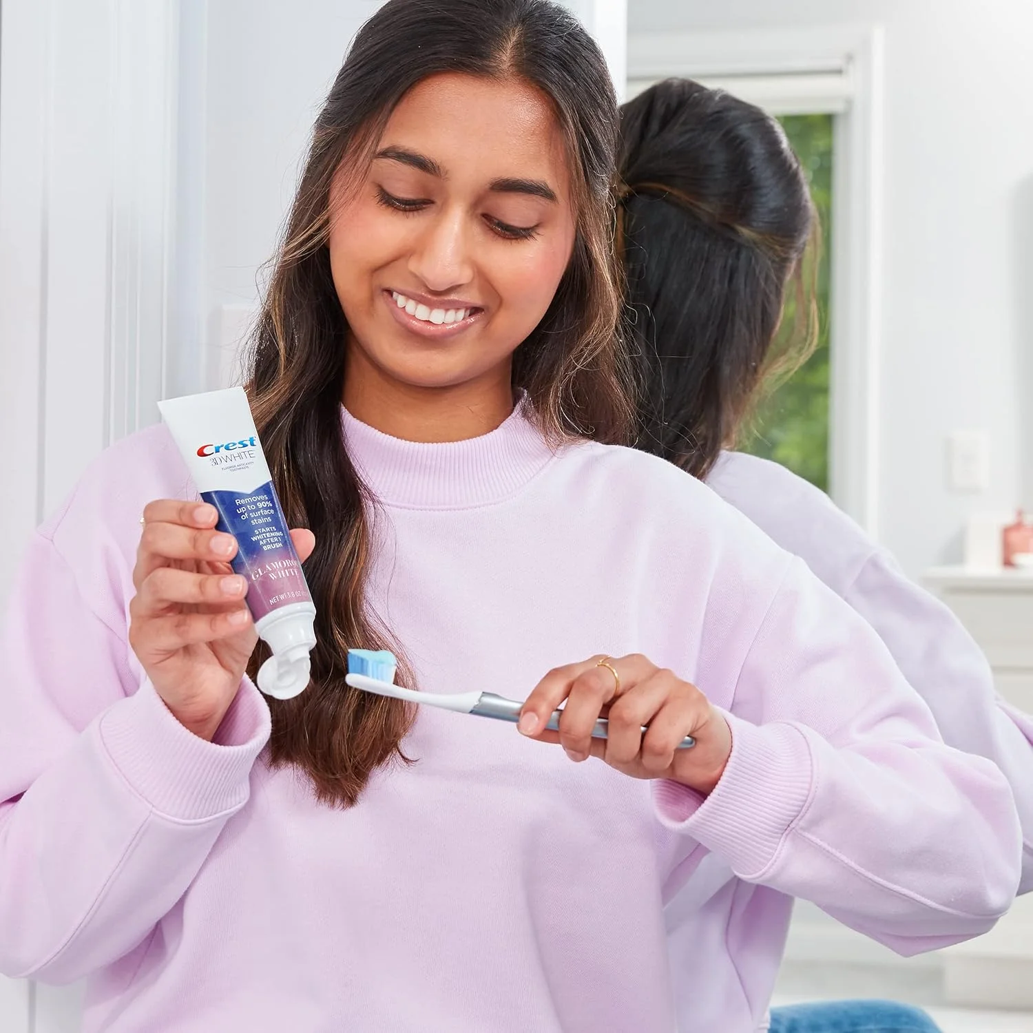 خمیر دندان کرست 3D سفید کننده براق، نعنایی، (بسته بندی ممکن است متفاوت باشد) 107 گرم، بسته 4 عددی خمیر دندان کرست 3D سفید کننده براق، نعنایی، (بسته بندی ممکن است متفاوت باشد) 107 گرم، بسته 4 عددی