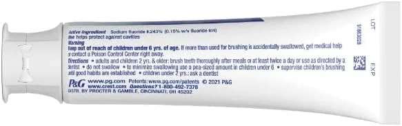 خمیر دندان سفید کننده و درخشان کننده کرست 3D، محافظ مینای دندان، 107 گرم - بسته 2 عددی