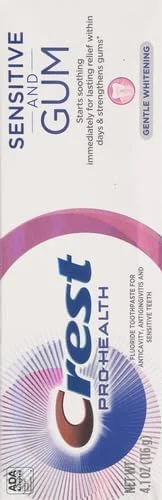خمیر دندان کرست Pro-Health برای لثه و دندان های حساس، سفید کننده ملایم، 120 میلی لیتر
