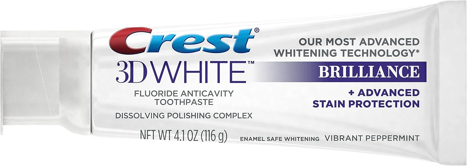 خمیر دندان سفید کننده نعنایی Crest 3D White Brilliance، بسته 2 عددی