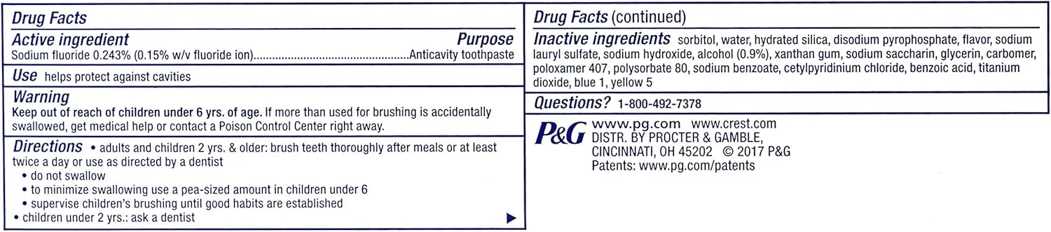 خمیر دندان کامل کرست سفید کننده اضافی + دهانشویه اسکوپ ۲۳۲ گرمی خمیر دندان کامل کرست سفید کننده اضافی + دهانشویه اسکوپ ۲۳۲ گرمی