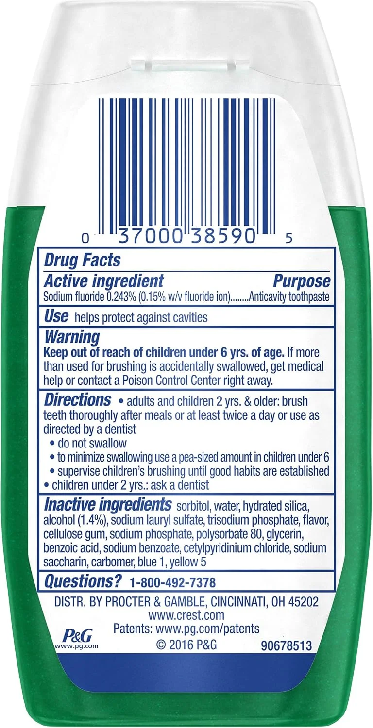 خمیر دندان ژلی مایع حاوی فلوراید کرست Complete Whitening Plus Scope، نعناع تازه، 130 گرم (بسته 6 عددی) خمیر دندان ژلی مایع حاوی فلوراید کرست Complete Whitening Plus Scope، نعناع تازه، 130 گرم (بسته 6 عددی)