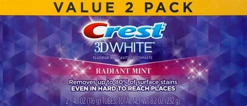 خمیر دندان سفید کننده کرست 3D White، نعناع درخشان، 232 گرم خمیر دندان سفید کننده کرست 3D White، نعناع درخشان، 232 گرم