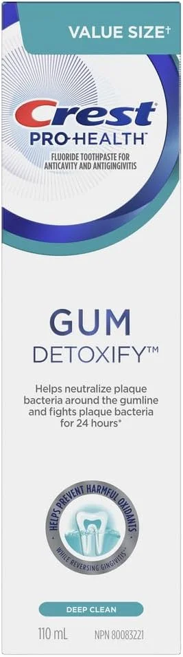 خمیر دندان کرست Pro-Health، سم زدایی لثه، پاک کننده عمیق، 110 میلی لیتر خمیر دندان کرست Pro-Health، سم زدایی لثه، پاک کننده عمیق، 110 میلی لیتر