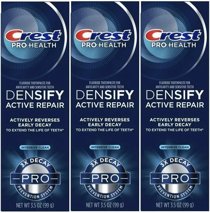 خمیر دندان کرست Pro-Health Densify، تمیز کننده قوی، 103.5 گرم (بسته 3 عددی)