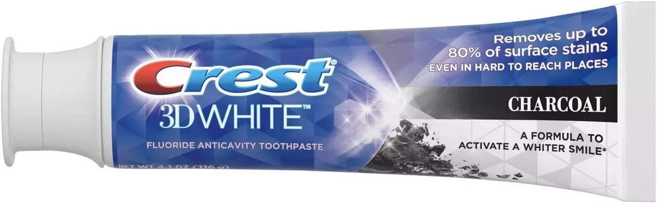 خمیر دندان سفید کننده کرست 3D با زغال فعال، 116 گرم - بسته 2 عددی
