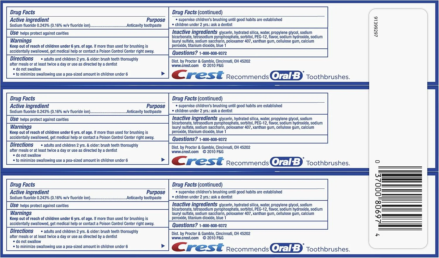 خمیر دندان سفید کننده کرست با جوش شیرین و پراکسید، محافظت در برابر جرم، نعناع تازه، 181 گرم، 3 عدد خمیر دندان سفید کننده کرست با جوش شیرین و پراکسید، محافظت در برابر جرم، نعناع تازه، 181 گرم، 3 عدد