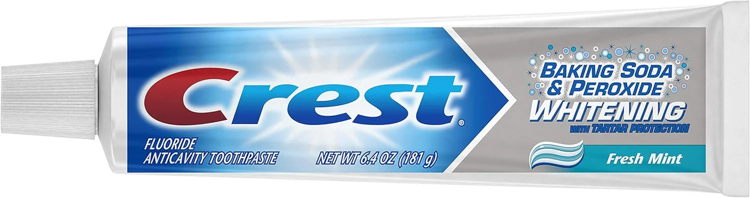 خمیر دندان سفید کننده کرست با جوش شیرین و پراکسید، محافظت در برابر جرم، نعناع تازه، 181 گرم، 3 عدد خمیر دندان سفید کننده کرست با جوش شیرین و پراکسید، محافظت در برابر جرم، نعناع تازه، 181 گرم، 3 عدد