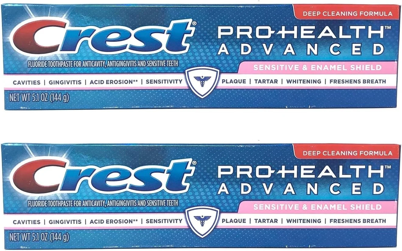 خمیر دندان کرست پرو-هلث ادونسد مناسب دندان های حساس و محافظ مینای دندان، 144 گرم (بسته 2 عددی)