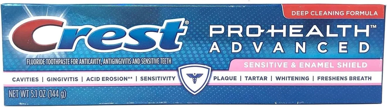 خمیر دندان کرست پرو-هلث ادونسد مناسب دندان های حساس و محافظ مینای دندان، 144 گرم (بسته 2 عددی)