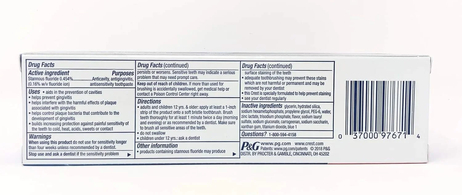 خمیر دندان کرست پرو-هلث ادونسد مناسب دندان های حساس و محافظ مینای دندان، 144 گرم (بسته 2 عددی)