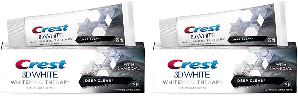 خمیر دندان سفید کننده کرست 3D با زغال فعال (بسته 2 عددی)