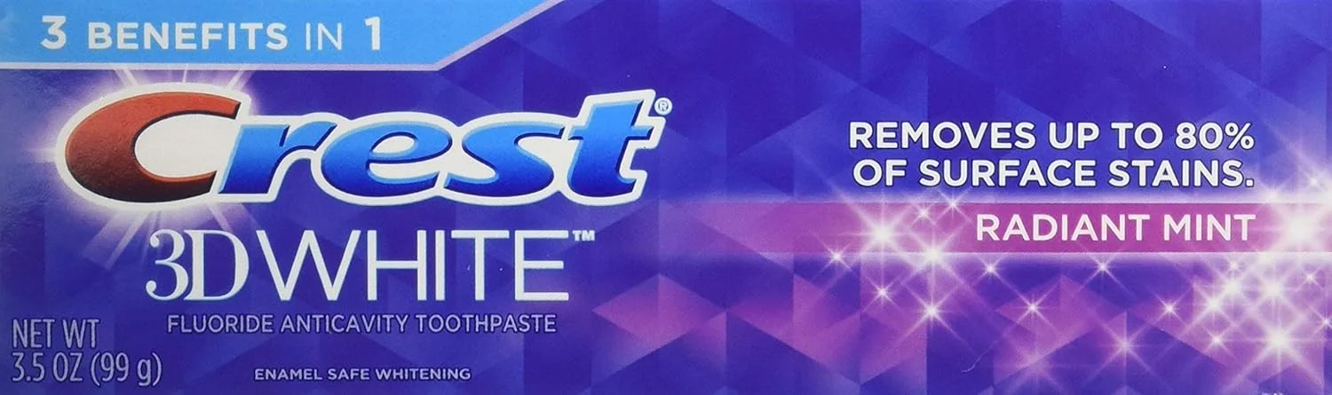 خمیر دندان سفید کننده کرست 3D White با طعم نعناع درخشان، 100 گرم خمیر دندان سفید کننده کرست 3D White با طعم نعناع درخشان، 100 گرم