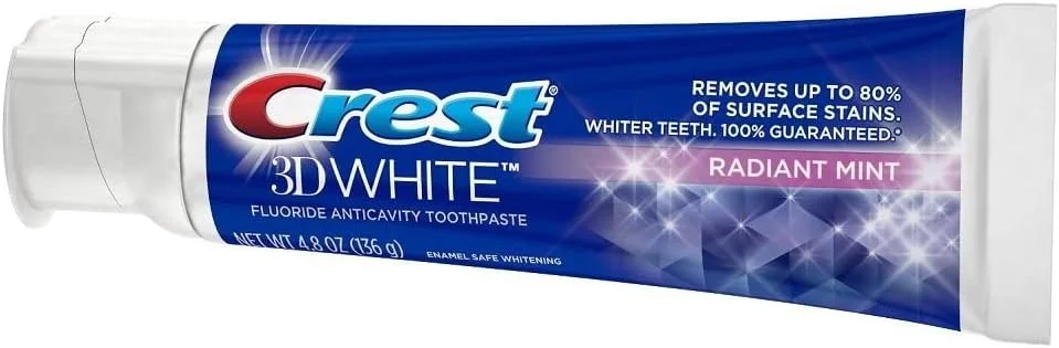 خمیر دندان سفید کننده سه بعدی کرست، نعناع درخشان، 136 گرم (بسته 4 عددی) خمیر دندان سفید کننده سه بعدی کرست، نعناع درخشان، 136 گرم (بسته 4 عددی)