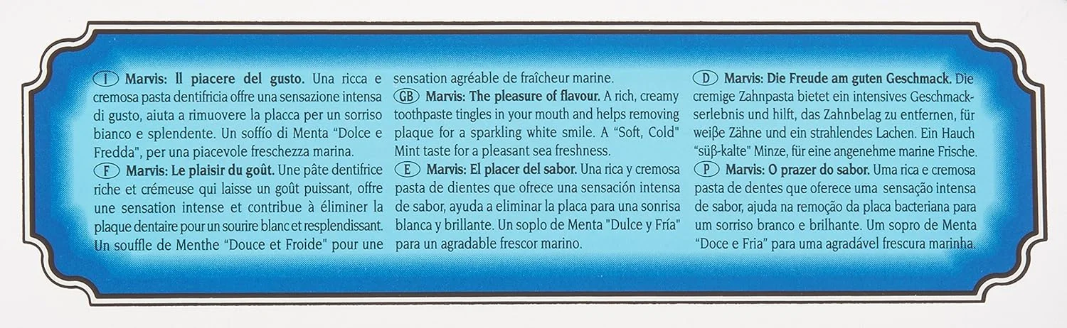 خمیر دندان نعناع آبی مارویس - 25 میلی لیتر