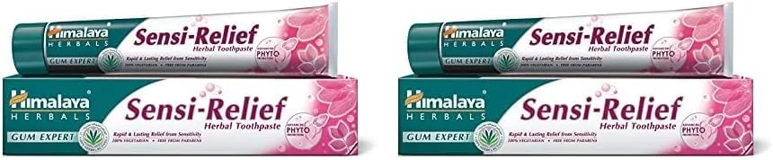 خمیر دندان گیاهی هیمالیا Sensi-Relief، تسکین سریع و ماندگار حساسیت - 100 میلی لیتر (بسته 2 عددی)